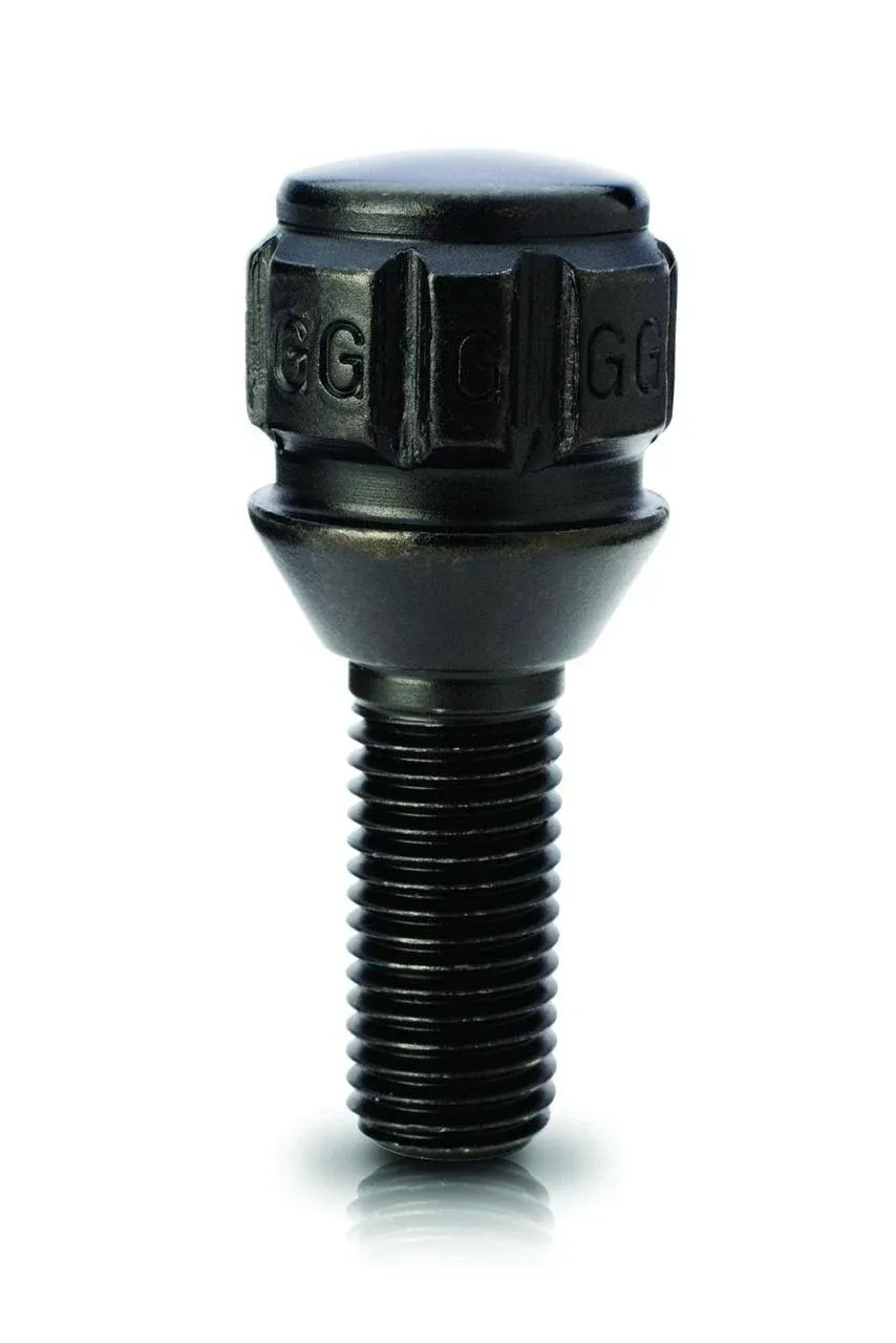 Gorilla Automotive 47179NBC: 47179NBC Lug Bolt Lock, Cone, 12 mm x 1.50, Black, 28 mm - JEGS