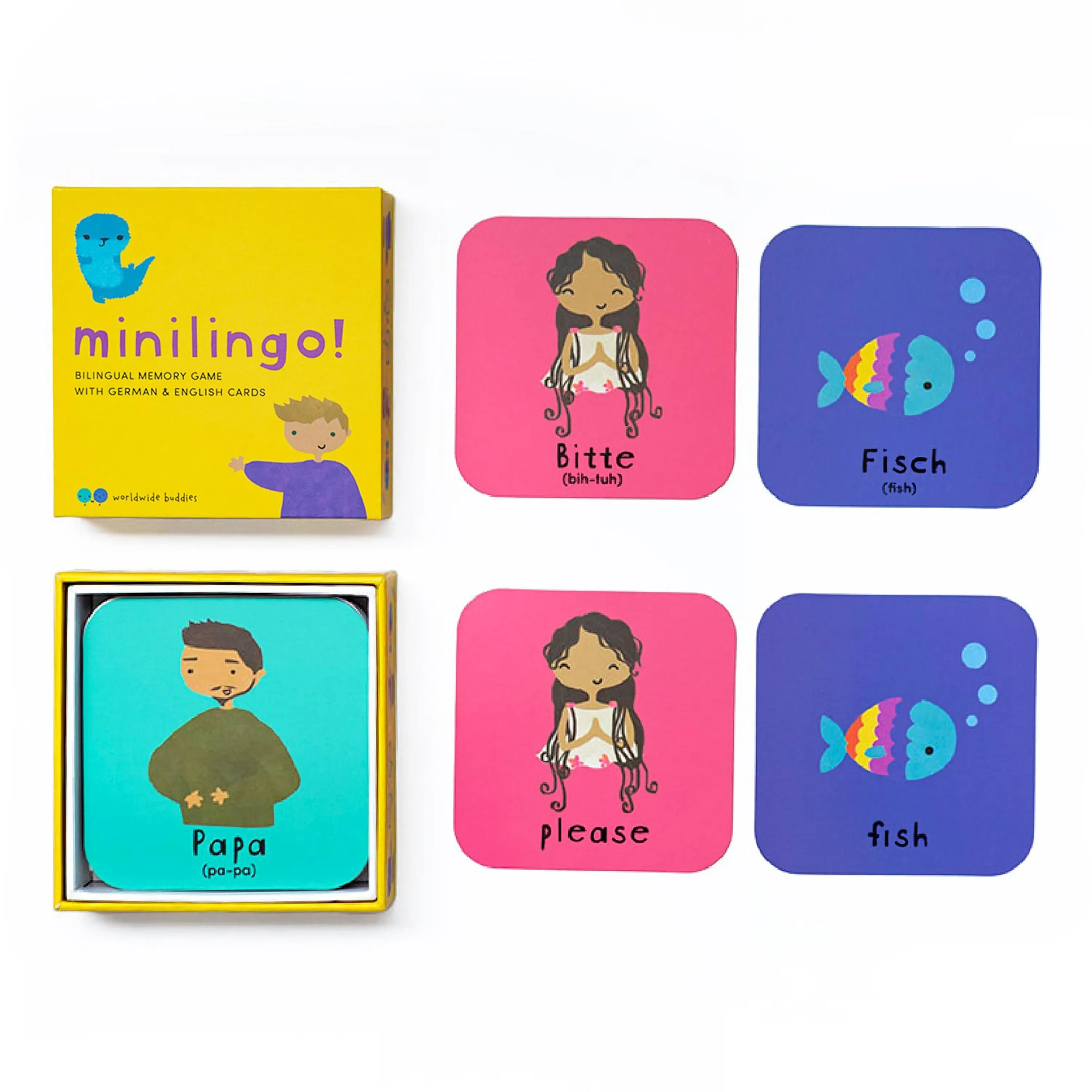 Worldwide Buddies Minilingo German/English Flashcards