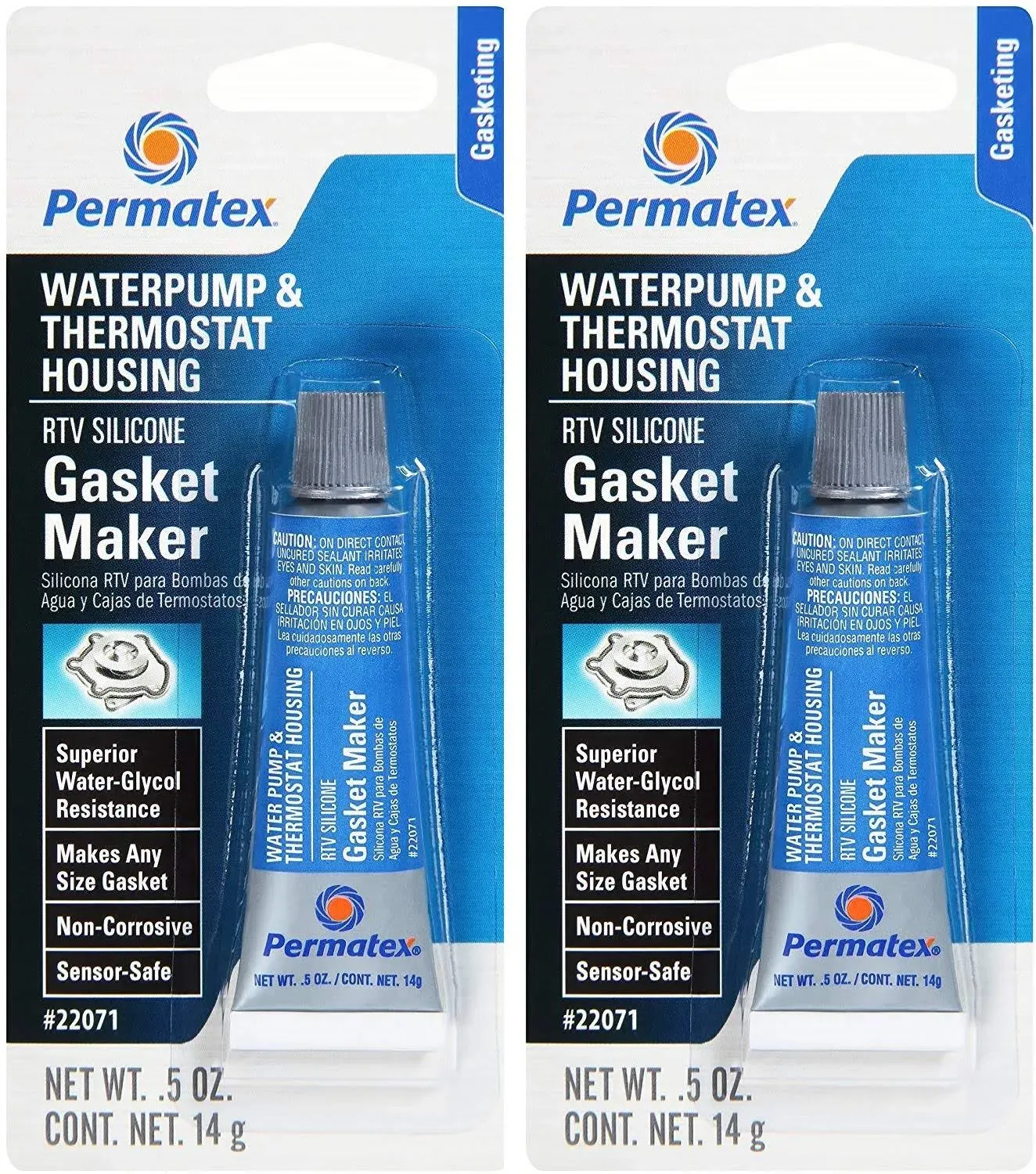 Permatex 22071 Water Pump Thermostat silicone Gasket Maker .5oz RTV