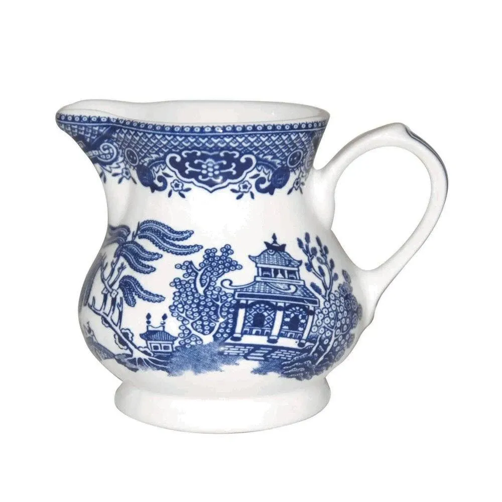 Churchill Blue Willow Creamer 8.5-ounce (Cream Jug 8 Oz)