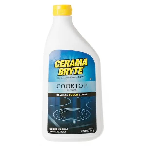 Cerama Bryte Combo Kit Pads &amp; Removes Tough Stains Cooktop and Stove Top Cleaner