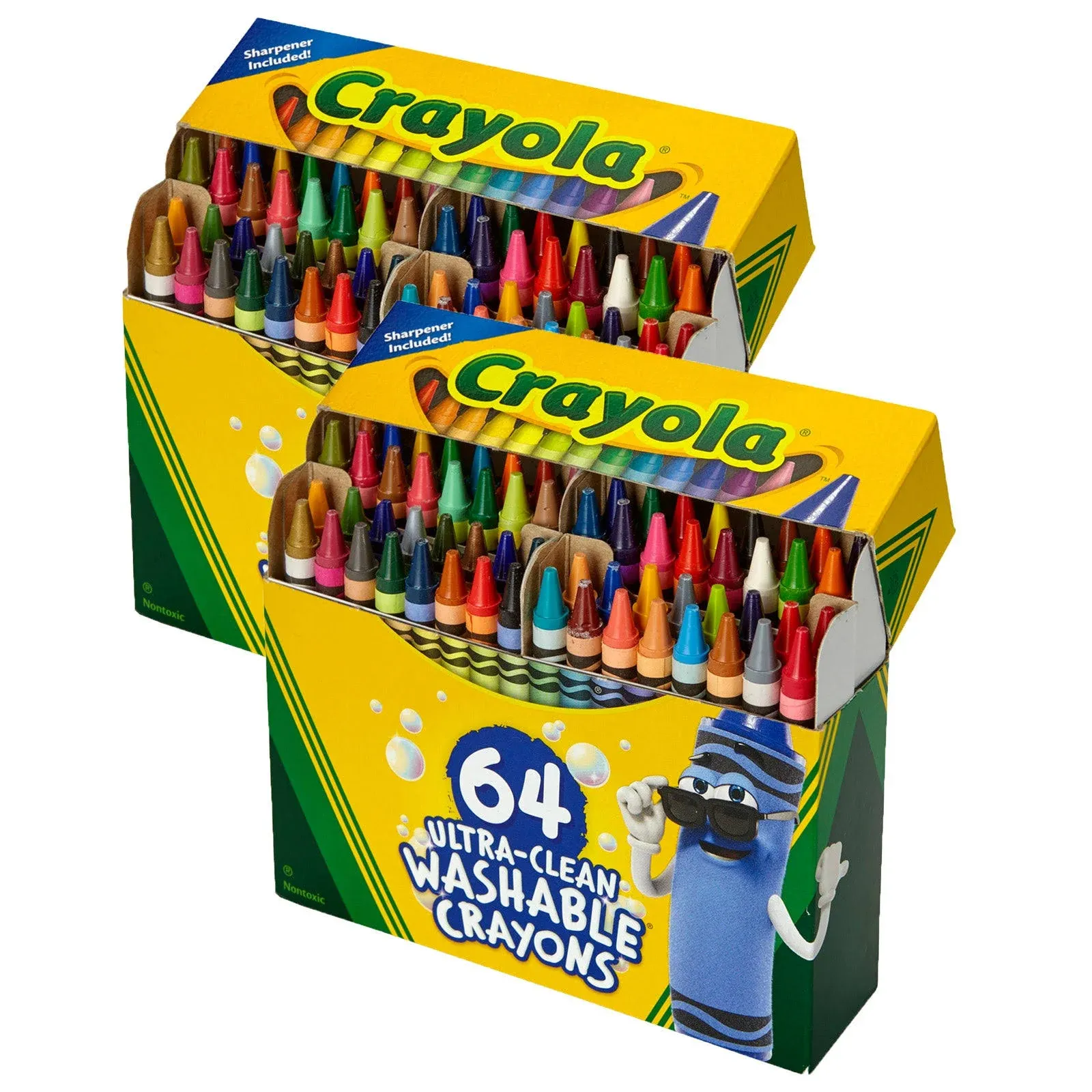 Crayola Washable Crayons - Assorted - 64 /