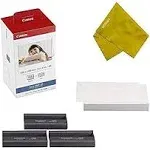 Canon KP-108IN 3 Color Ink Cassette and 108 Sheets 4 x 6 Paper Glossy for Selphy Cp1300, Cp1200, Cp910, Cp900, Cp760, Cp770, CP780 CP800 Wireless Comp