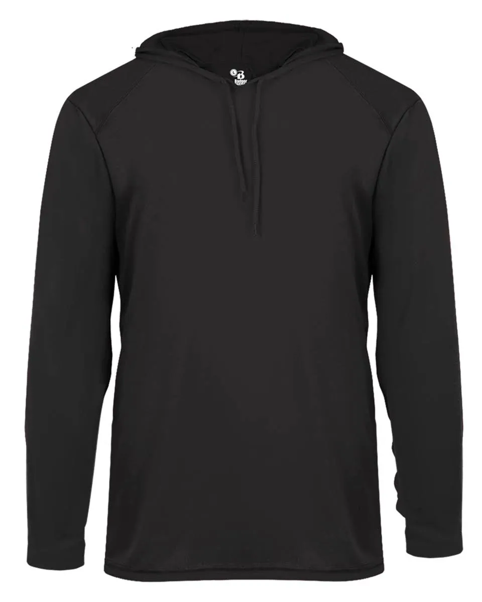 H9004 : Solid Front Jersey Hoodie with Hidden Zippered Pockets