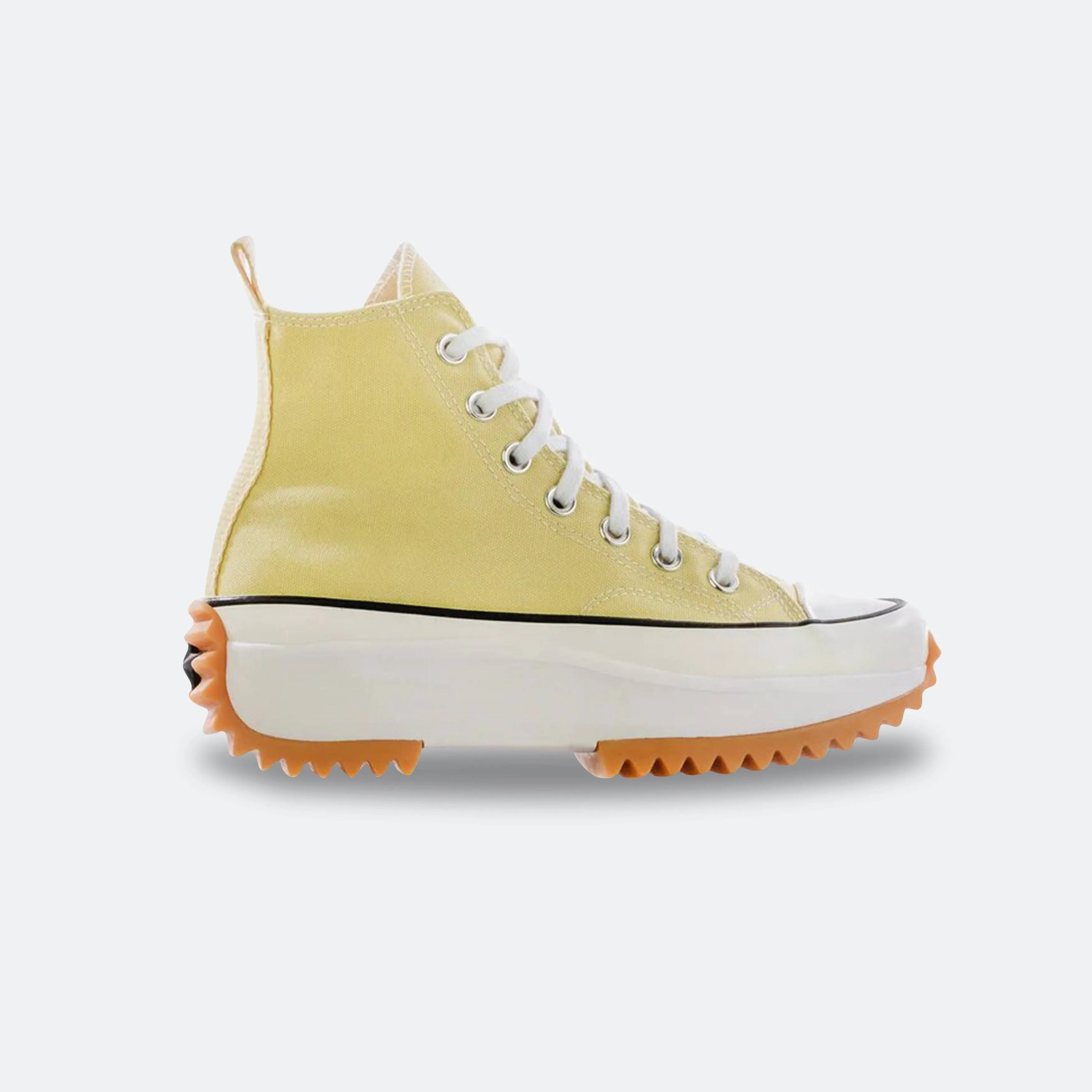 CONVERSE Run Star Hike Platform High Top Chuck Taylor Sneakers Lemon Drop