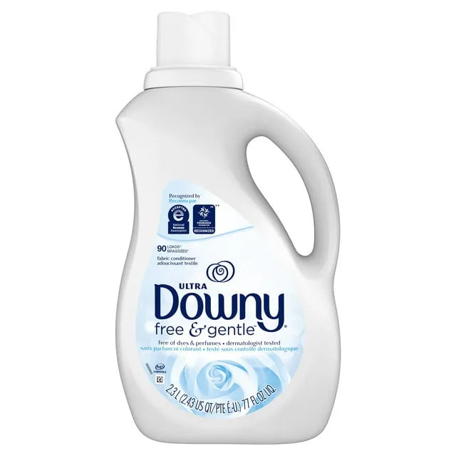 Downy Ultra Liquid Fabric Conditioner (Fabric Softener), Free & Gentle, 150 Loads 111 fl oz