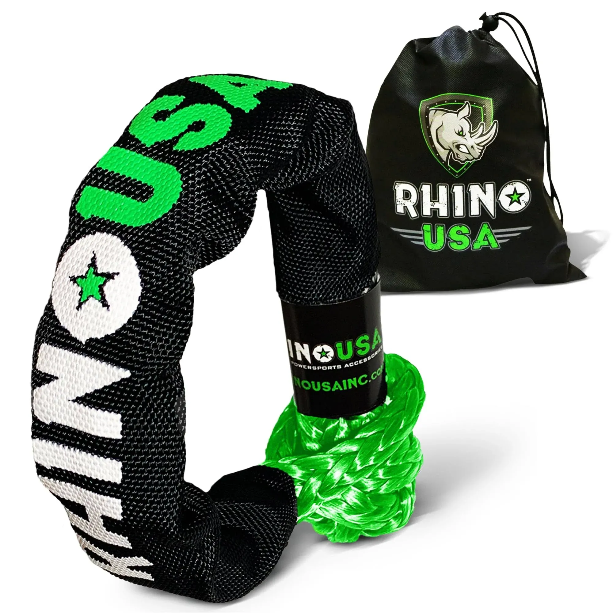 Rhino USA Synthetic Soft Shackle 1/2in Green