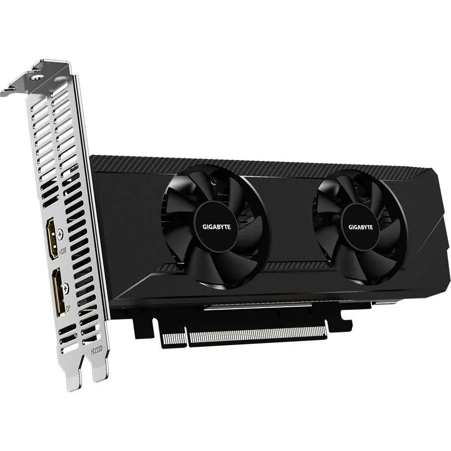 GIGABYTE Radeon RX 6400 D6 Low Profile 4G Graphics Card, Low Profile Design, 4GB 64-bit GDDR6, GV-R64D6-4GL Video Card