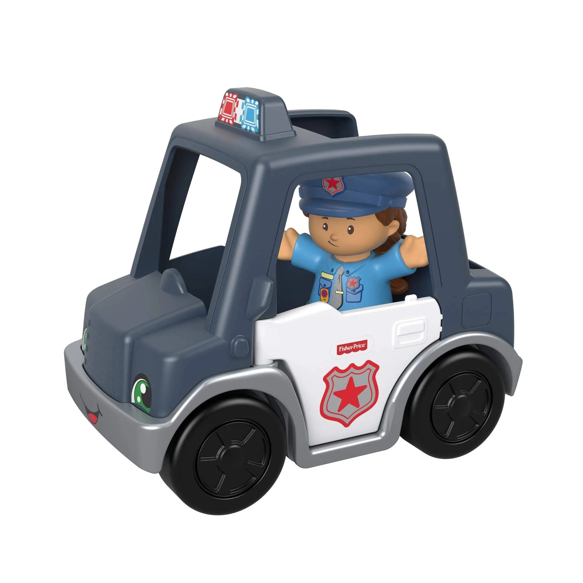 Fisher Price Little People Helping Others Police Officer Patrol Car Policeman