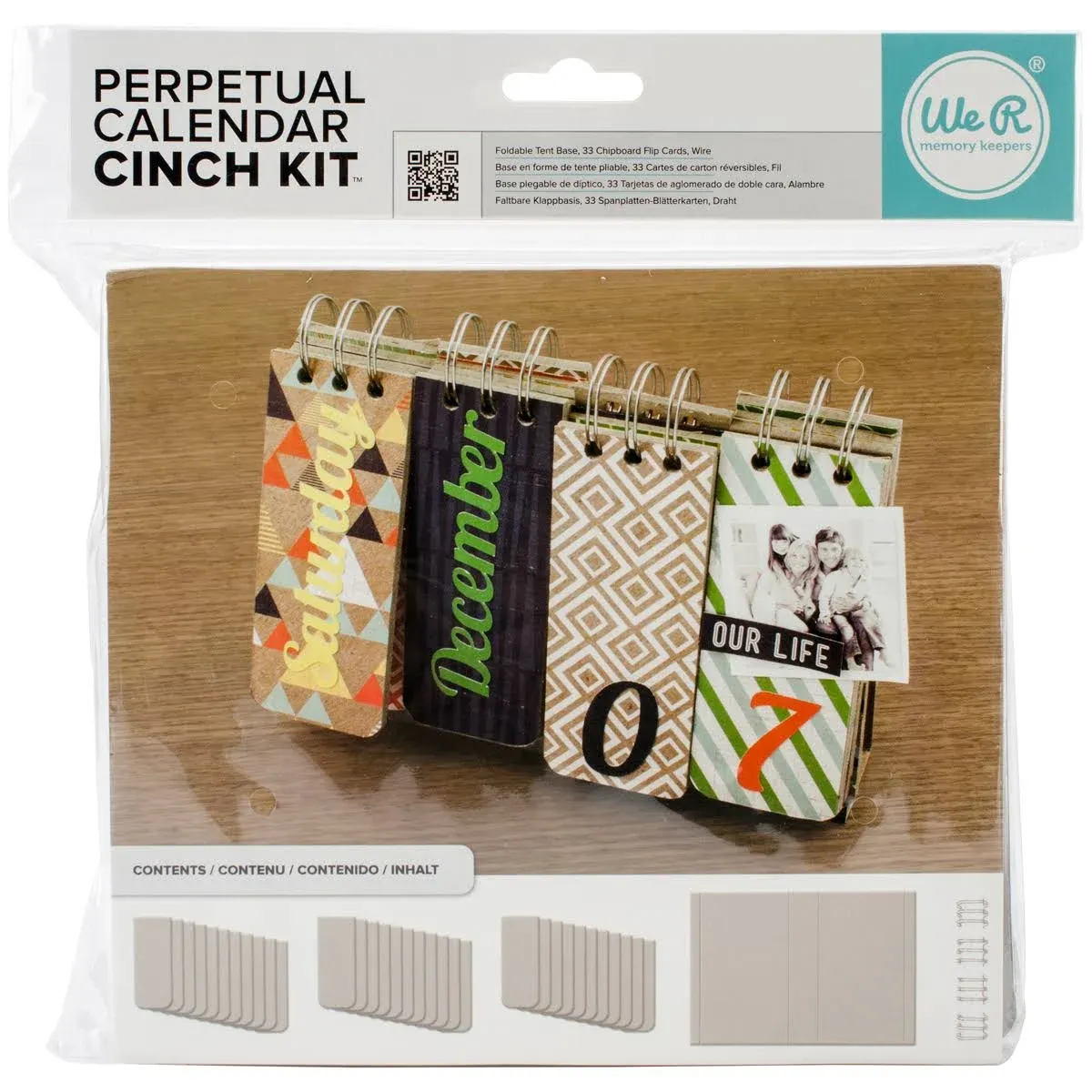 We R Memory Keepers 62361 Cinch Perpetual Calendar Kit, 8.75-Inch by 9.25-Inch