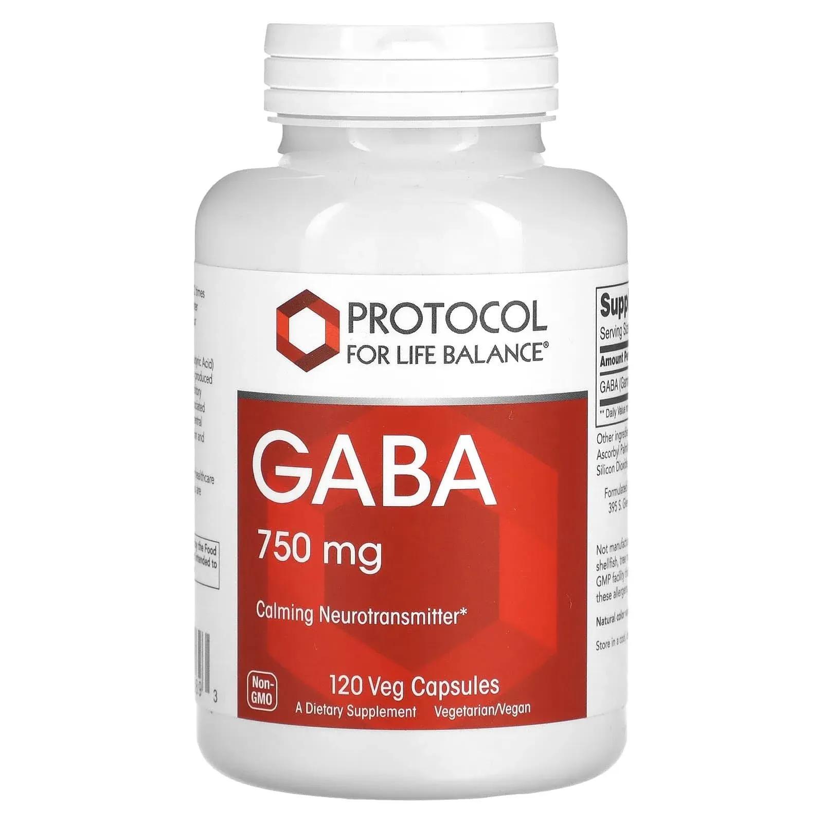 Protocol for Life Balance - Gaba 750 mg 120 VegCaps