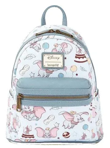 Loungefly Disney Dumbo Allover Print Womens Double Strap Shoulder Bag Purse