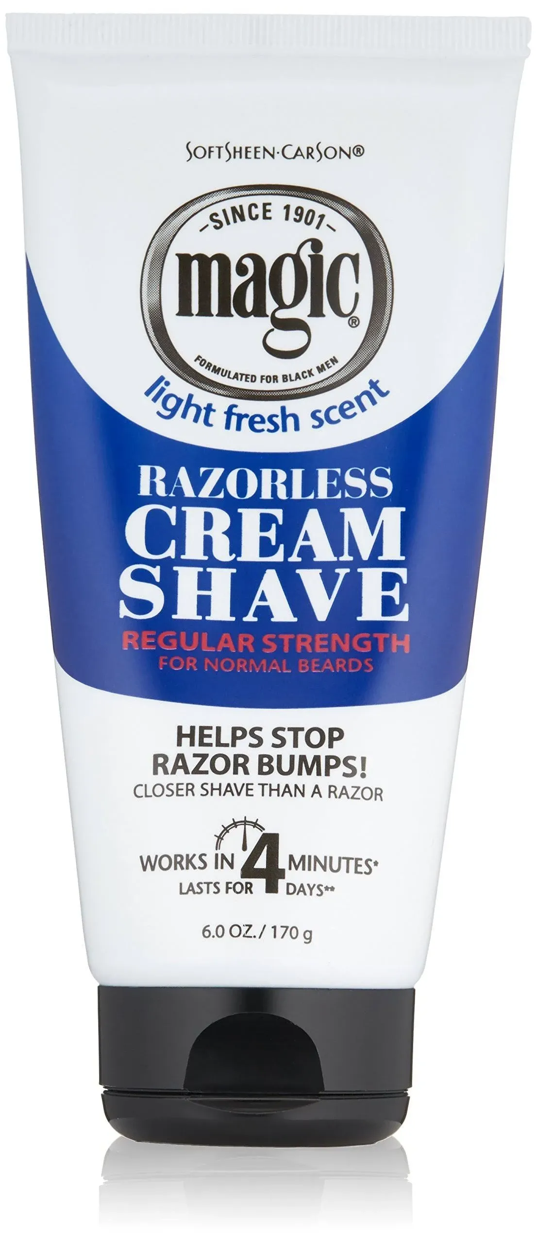 Magic Razorless Cream Shave, Light Fresh Scent 170g