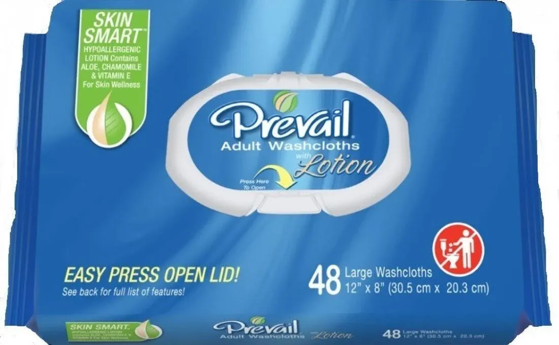 Prevail Adult Washcloths Soft Pack