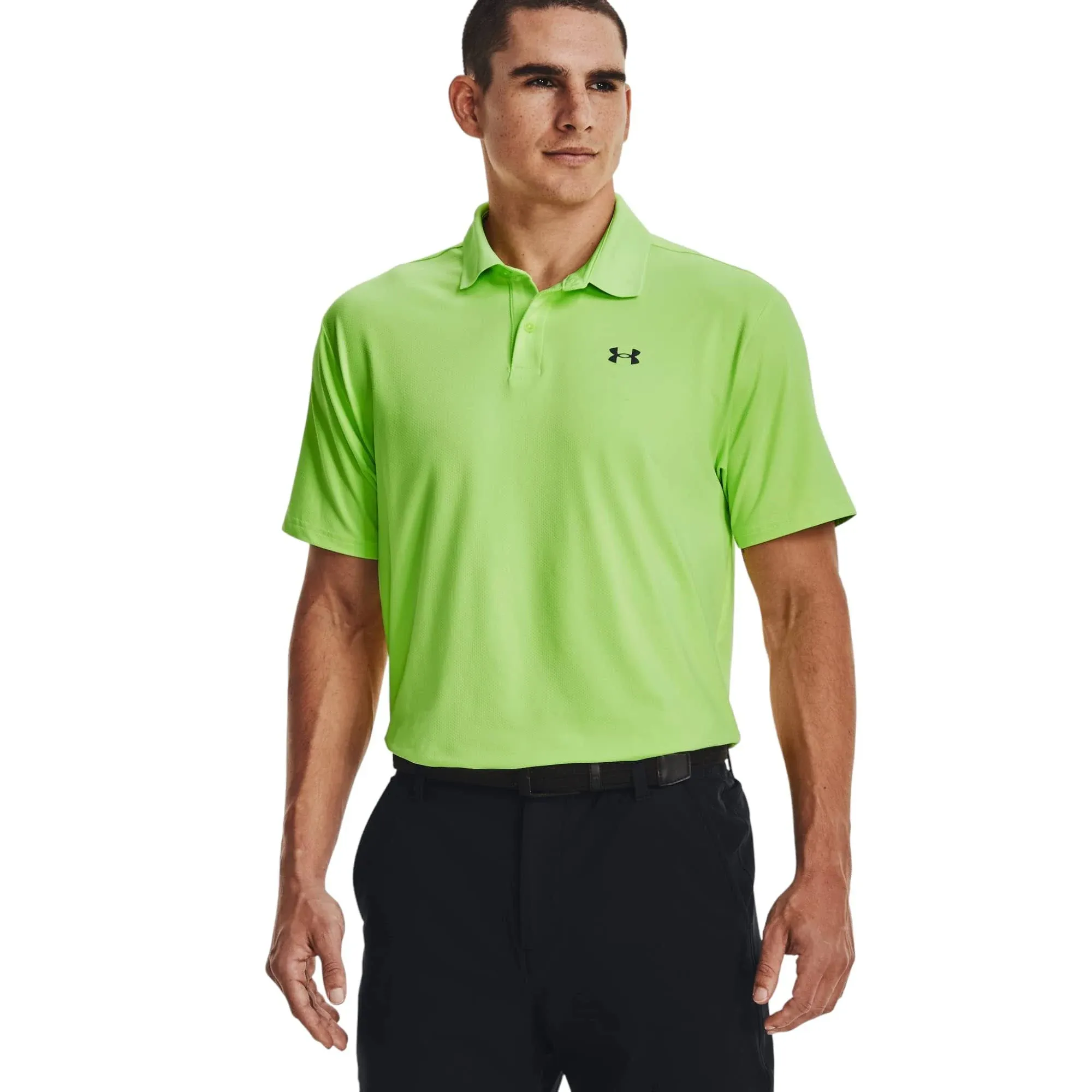 Under armour Golf Shirt Mens 2XL UV Protection Short Sleeve Solid Black