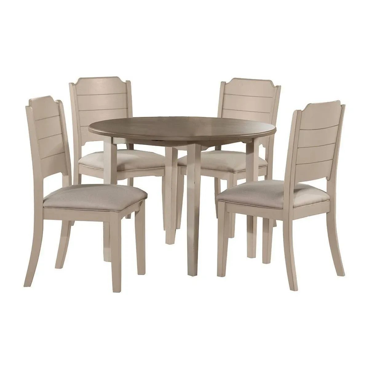 Hillsdale Clarion 5-Piece Round Drop Leaf Dining Set With Side Chairs