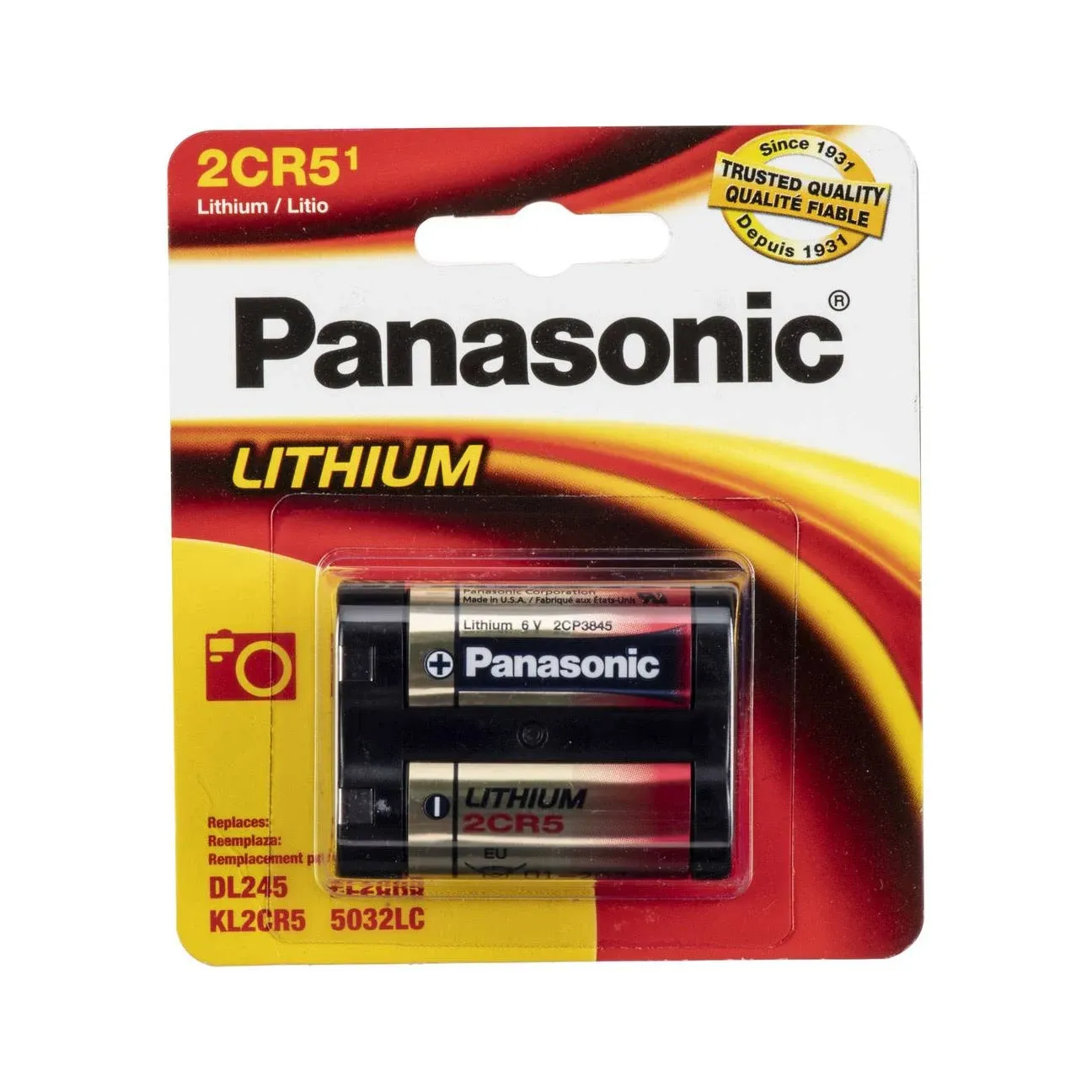 Panasonic Lithium, 2CR5, 6V