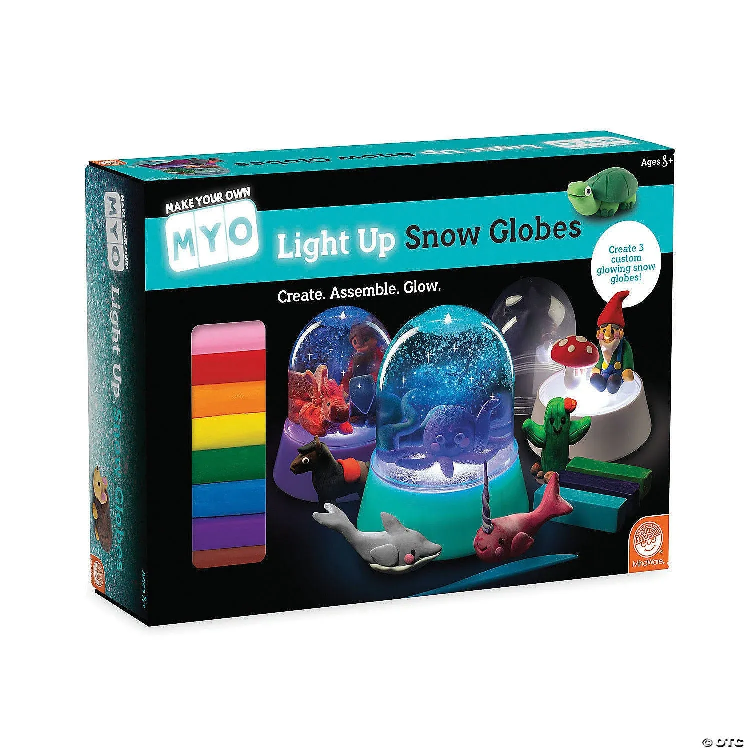 DIY Light Up Snow Globe Kit: Make your own glowing snow globe scenes!