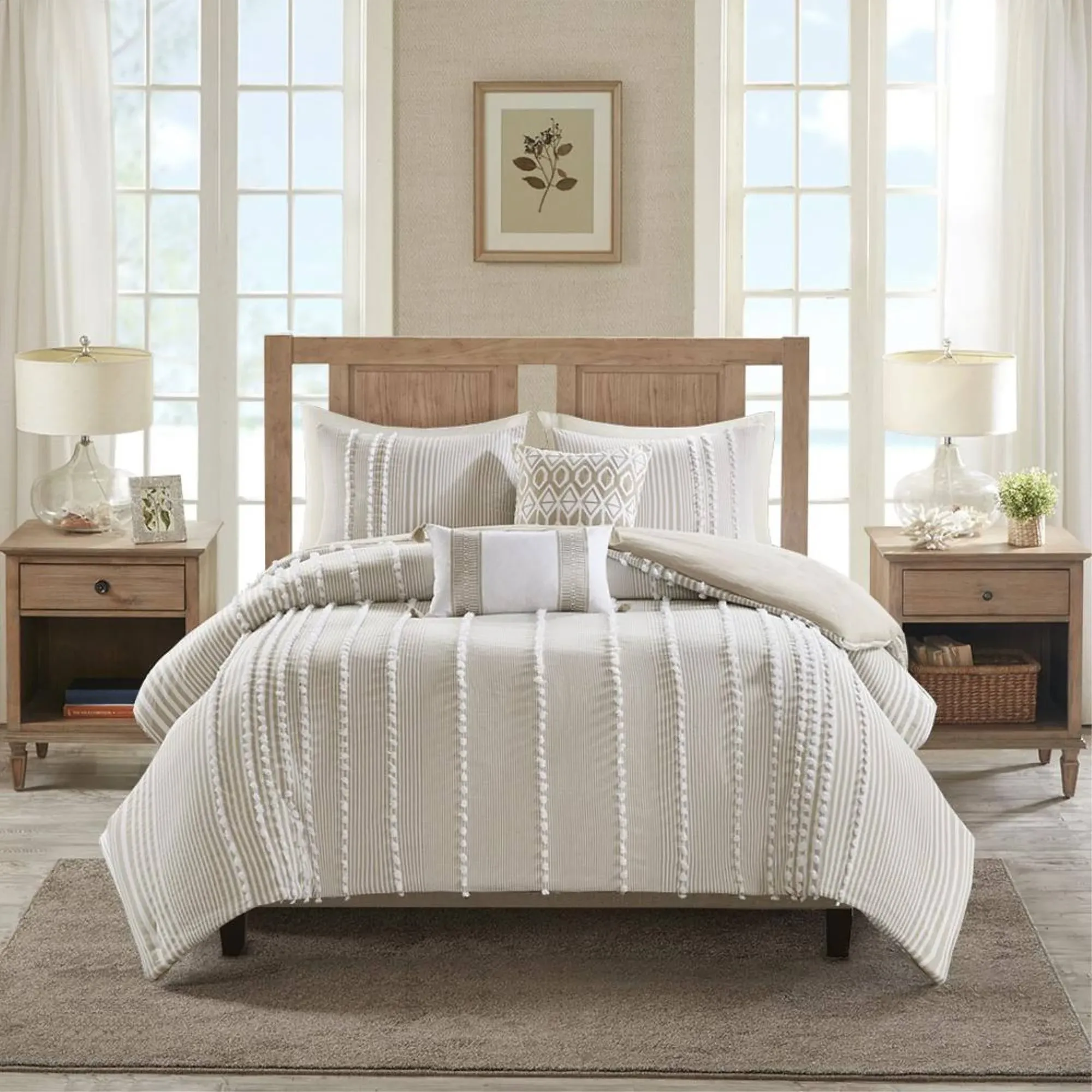 Harbor House Anslee Tufted Chenille 3-Piece Duvet Cover Set, King