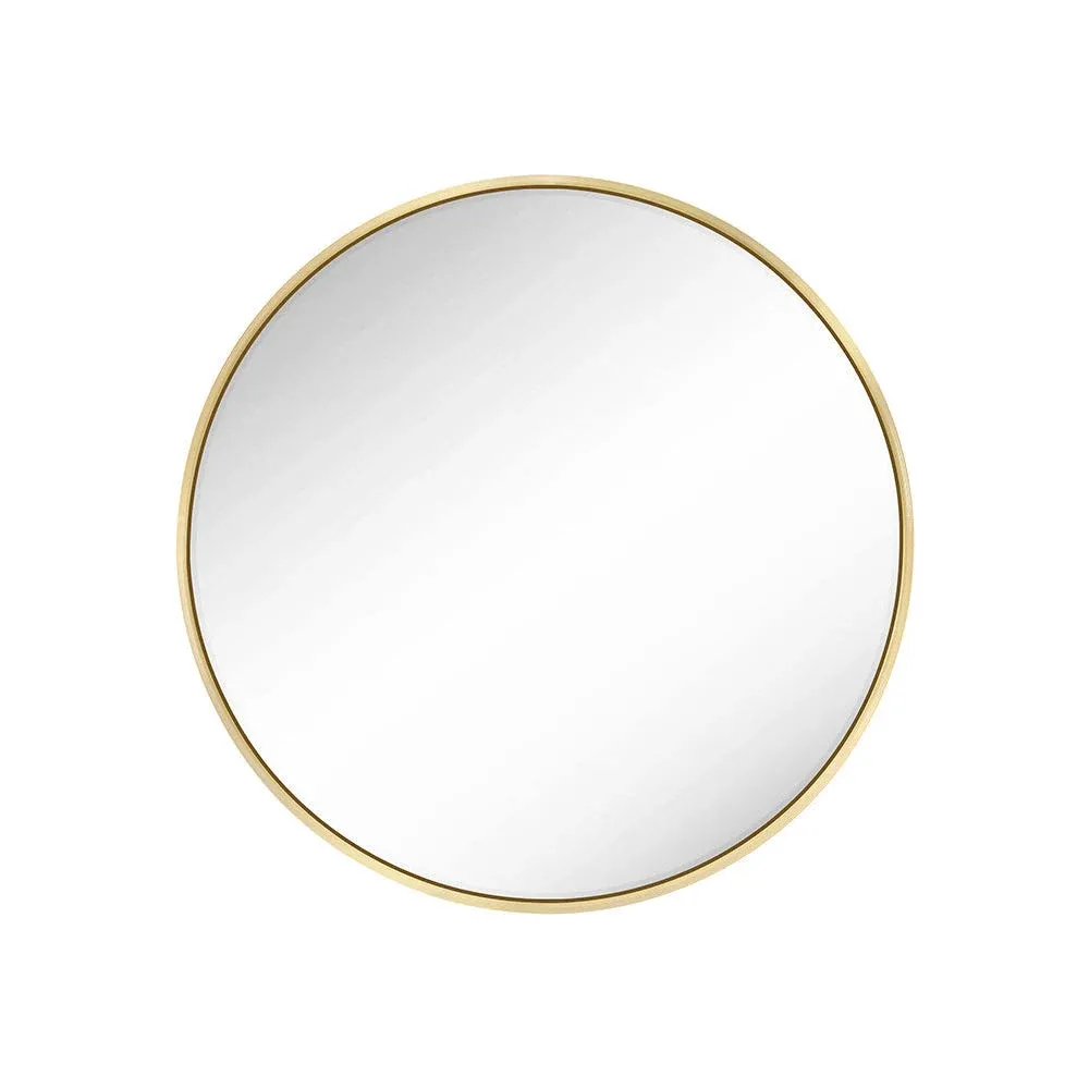 SONGMICS Round Wall Mirror with Metal Frame