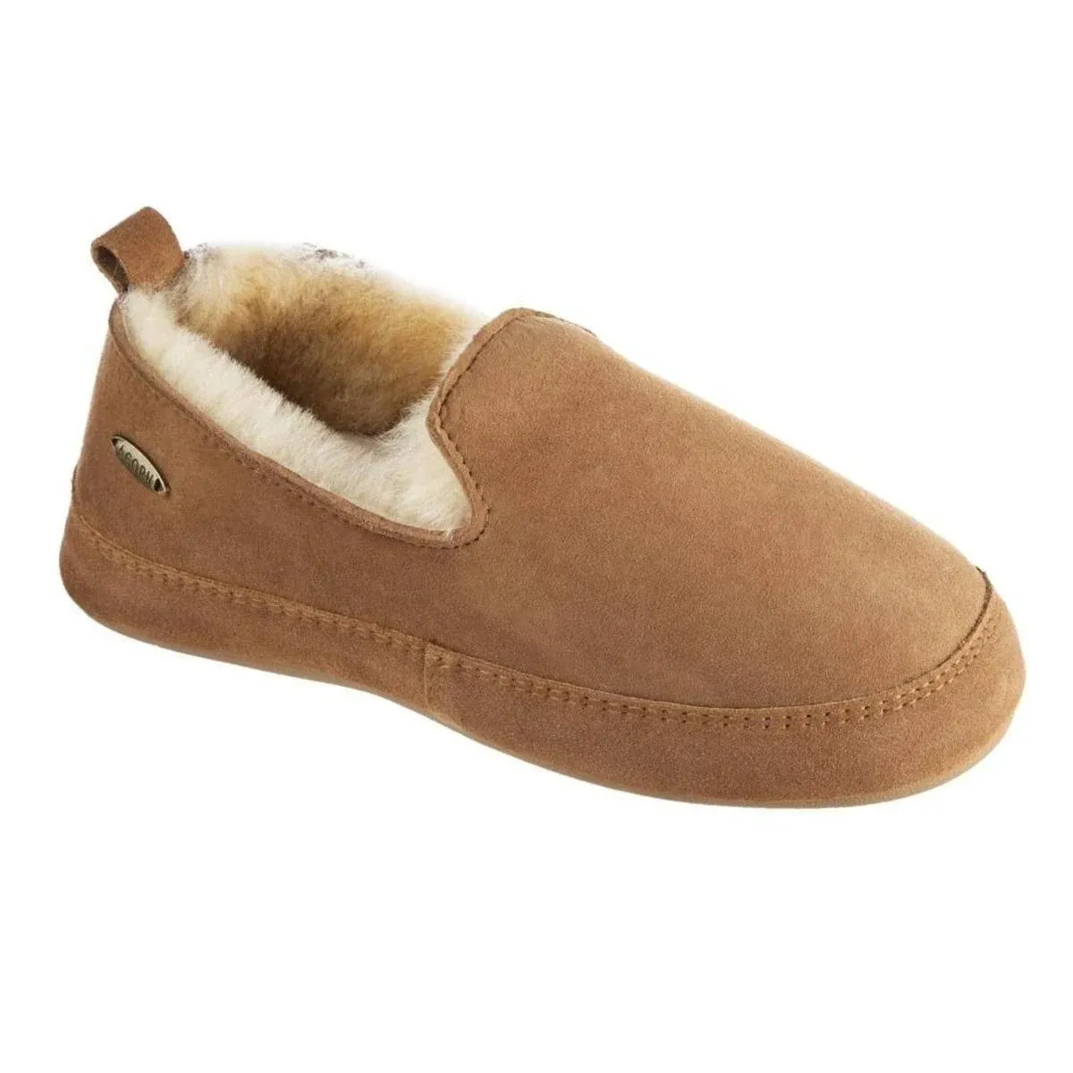 Acorn Women's Ewe Loafer Slipper, Chestnut, 10