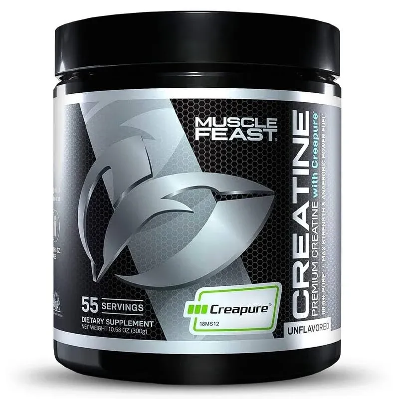 Muscle Feast Creapure Creatine Monohydrate Powder, Vegan Keto Friendly 