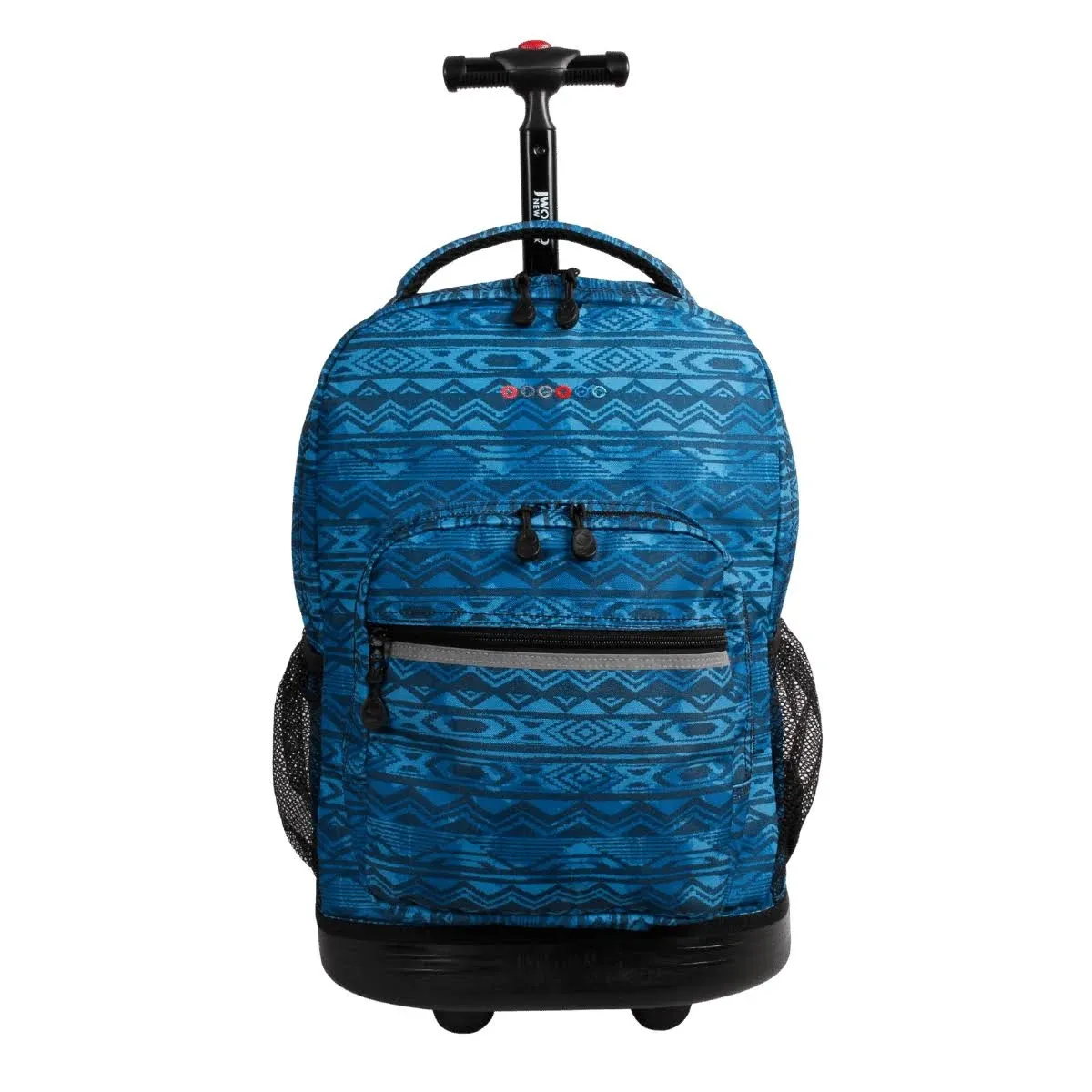 J World New York Sunrise Rolling Backpack, Water Mark, 18"