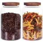 Leaves and Trees Y Large Glass Jar Set of 2