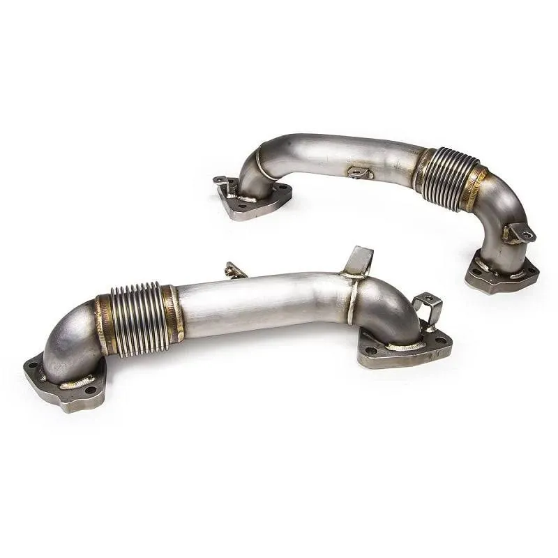 PPE OEM Length Replacement High Flow Up-Pipes (17-24 6.6L Duramax Silverado 3500 HD)