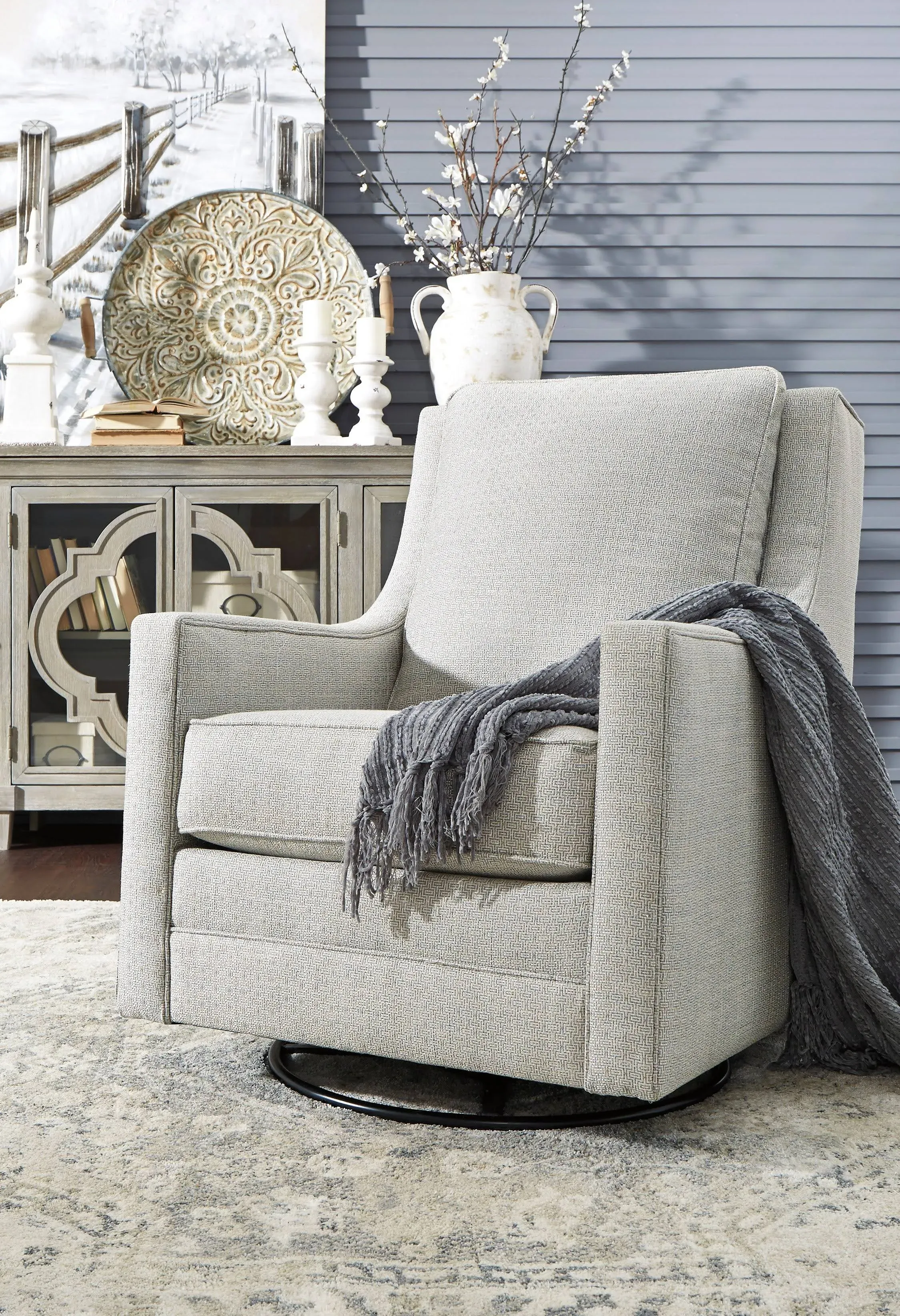 Ashley Kambria Swivel Glider Accent Chair