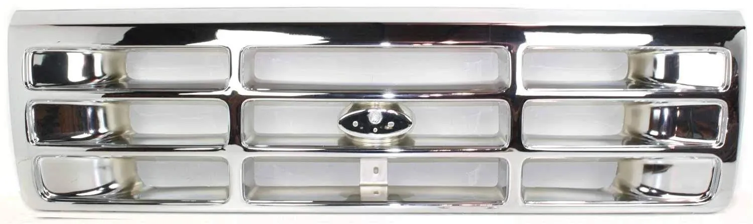 Garage-Pro Grille Assembly Compatible with 1992-1996 Ford F-250 1997 HD Chrome ...