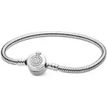 Pandora Moments Sparkling Crown O Snake Chain Bracelet