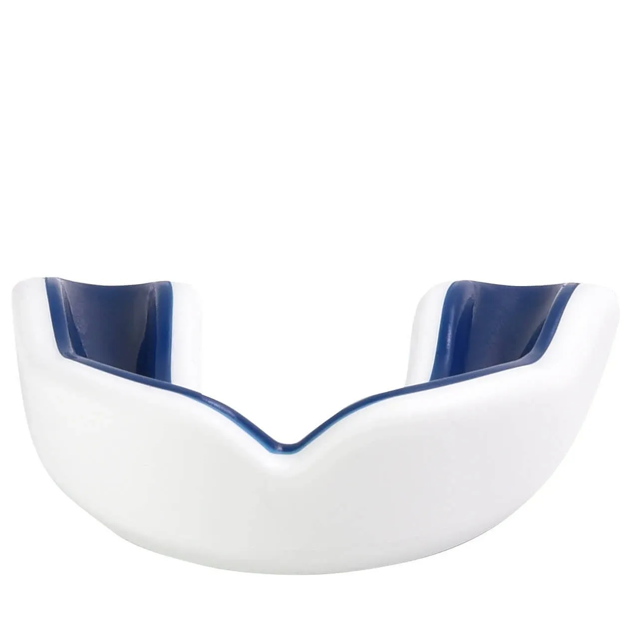 Oral Mart Sports Youth Mouth Guard for Kids - White/Navy Blue