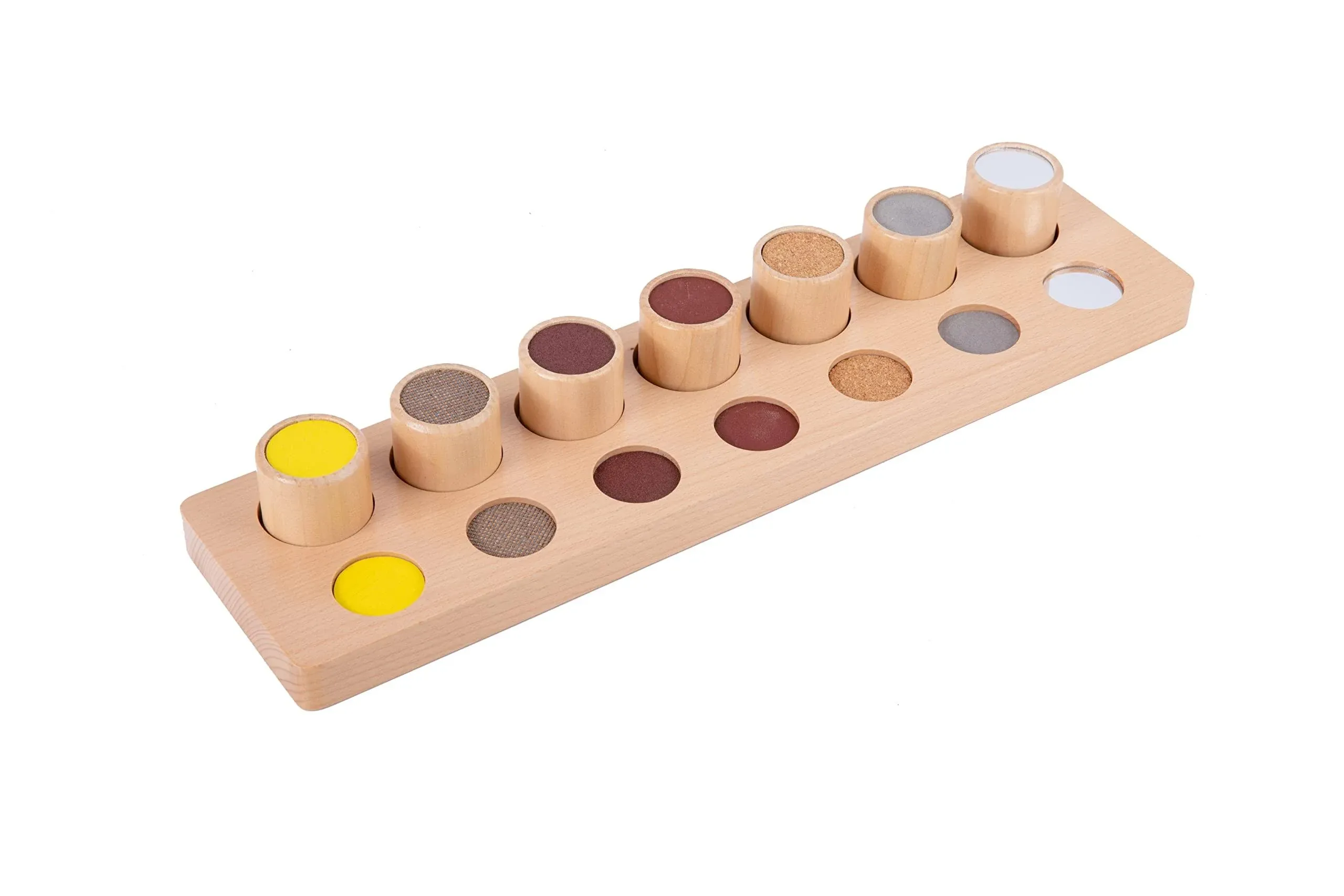 Montessori Sensory Toys for Babies 6-12 Months Wooden Touch & Match Board ...