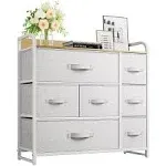 YITAHOME Fabric Dresser with 7 Drawers Furniture Storage Tower Chest of Drawer