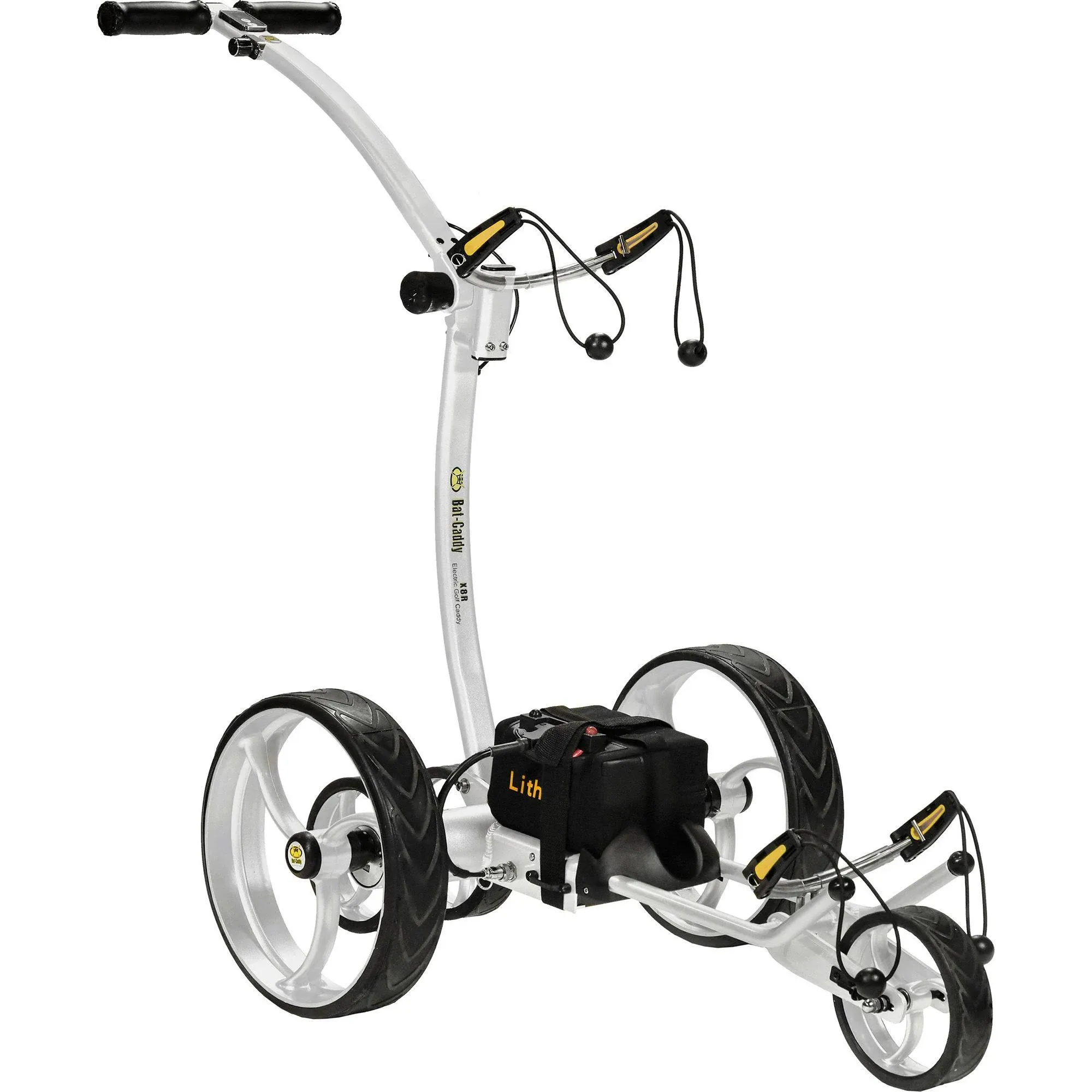 Batcaddy X8R 18-Hole Battery Powered Golf Push Cart with Remote, Dual Motor, 9-Speeds and Reverse