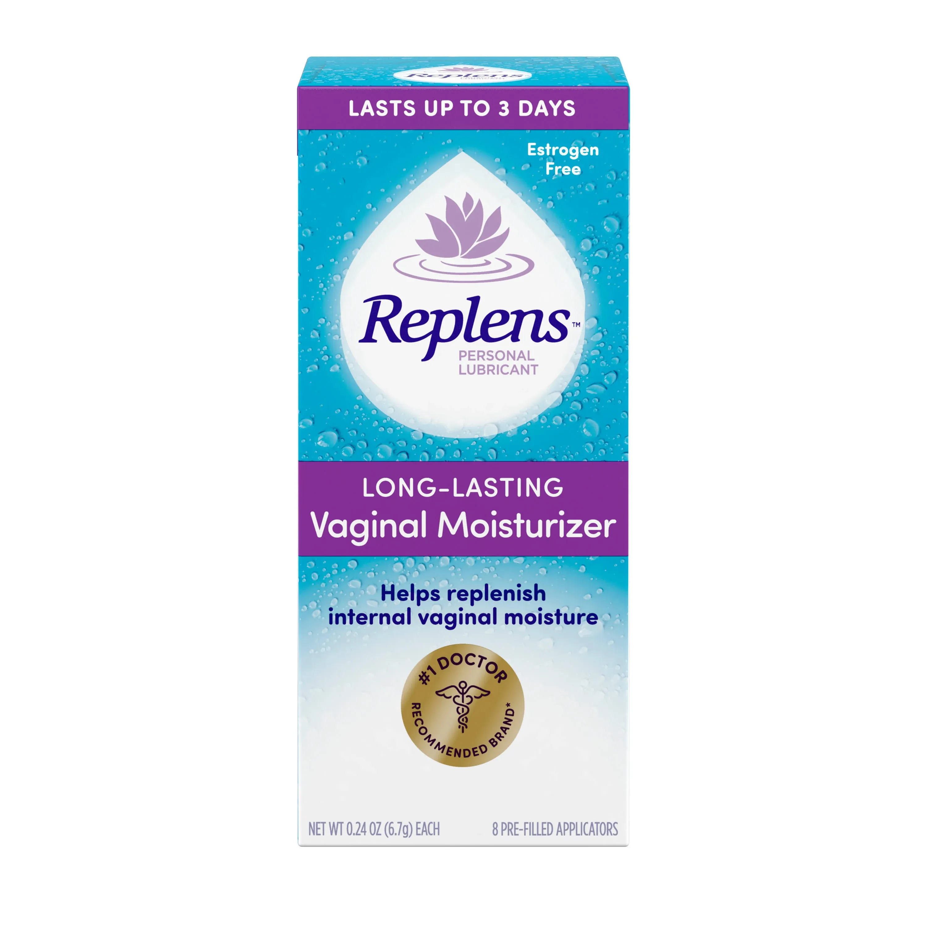 Replens Long Lasting Vaginal Moisturizer 8 ct