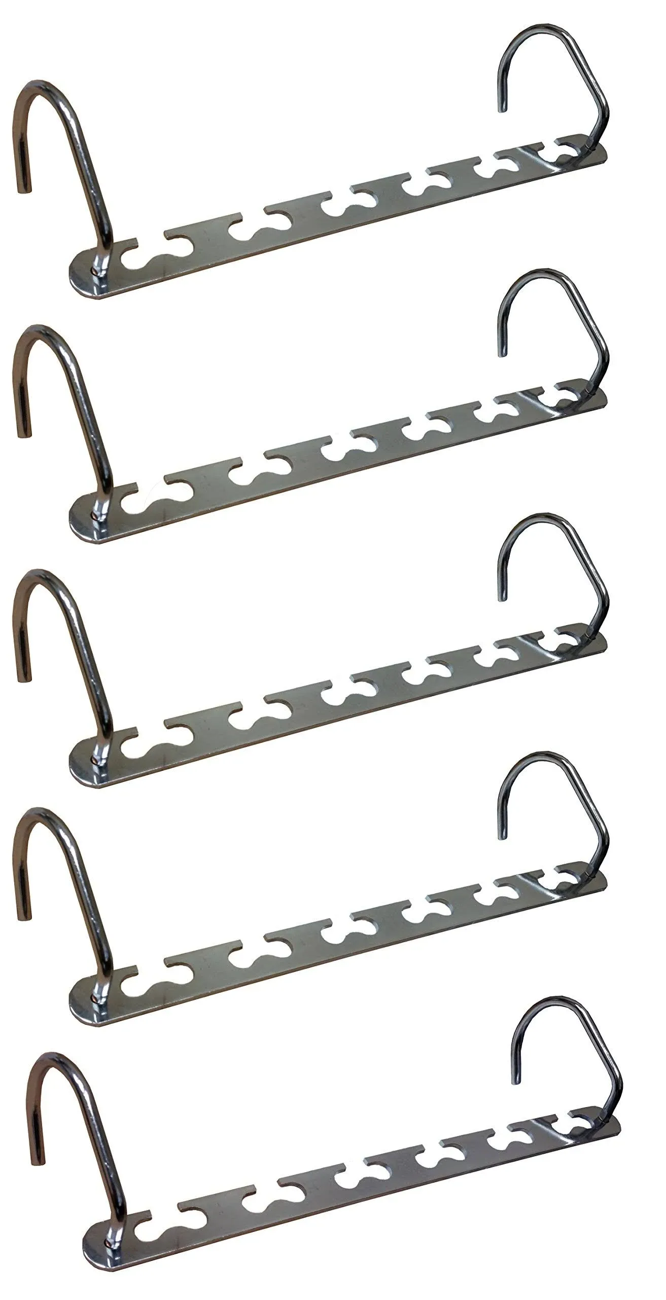 Closet Space Saving Hangers - Sturdy Metal Collapsible Multiple Hooks As Seen TV