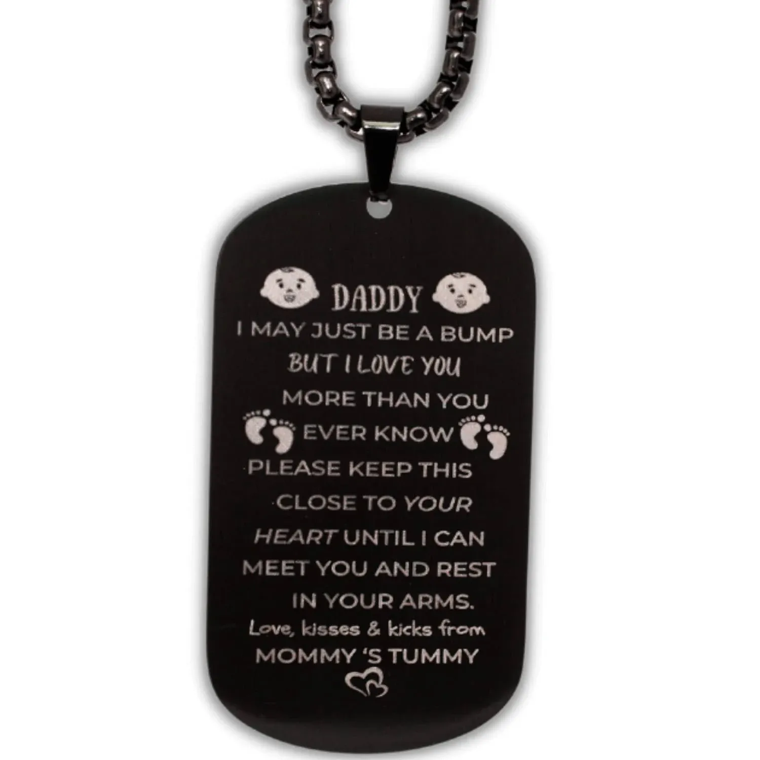 LOVAMILY Dad to Be Gifts - First Time Dad Gifts Necklace Gifts for New Dad Daddy ...