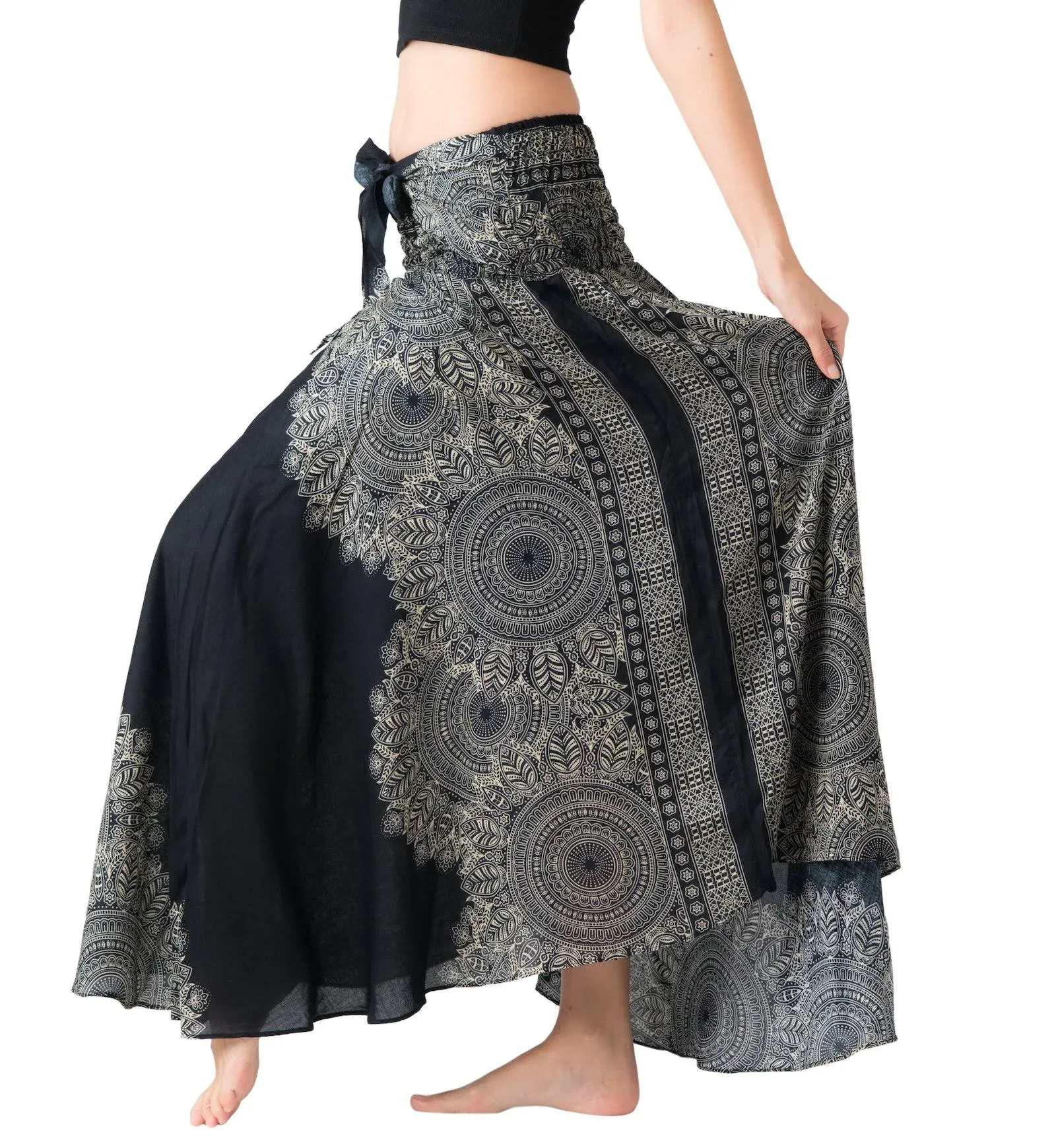 Long Skirts for Women Maxi Boho Skirt Floral Print