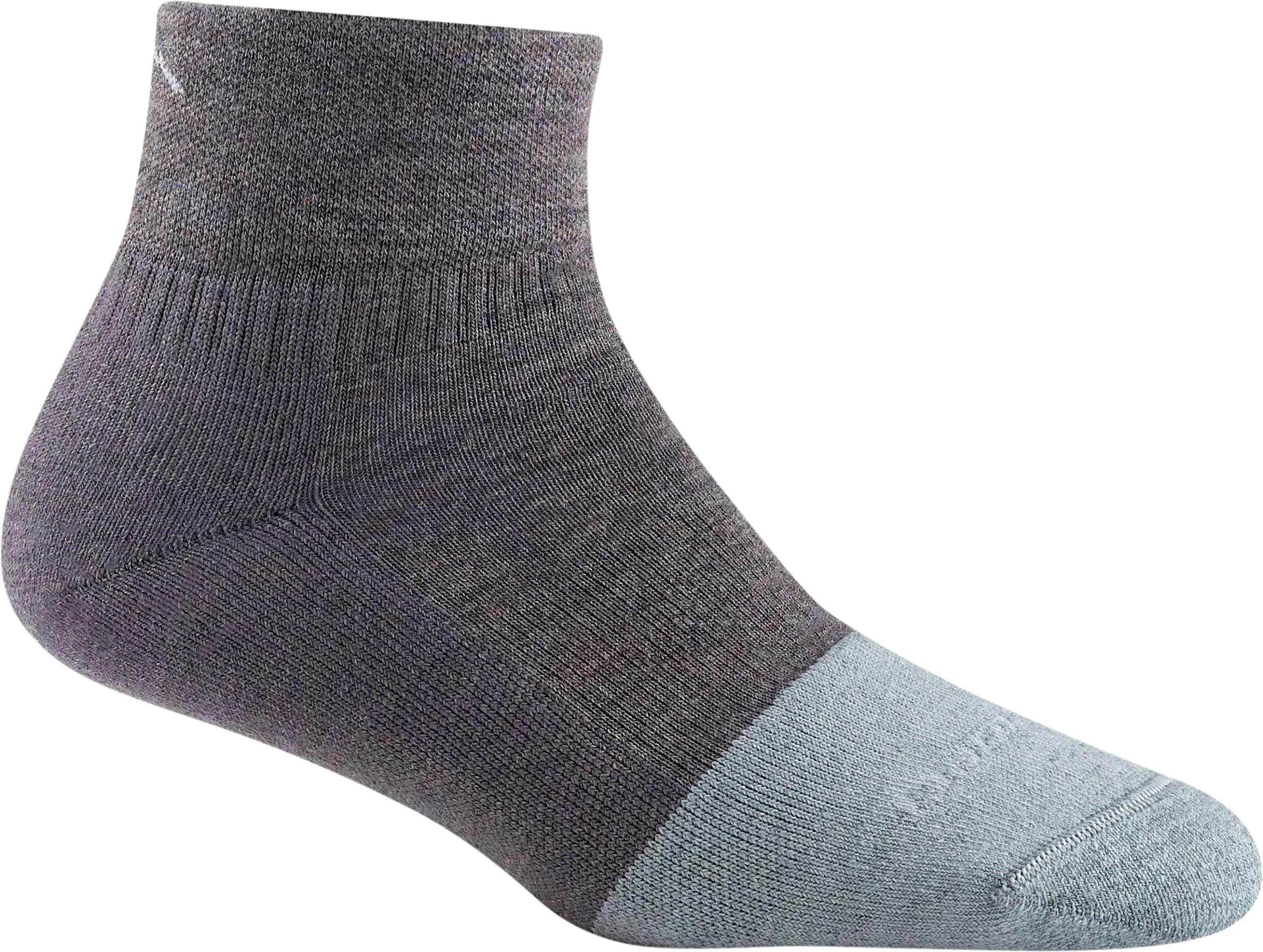 Darn Tough Women's Steely 1/4 Midweight Cushion Sock - Small - Shale