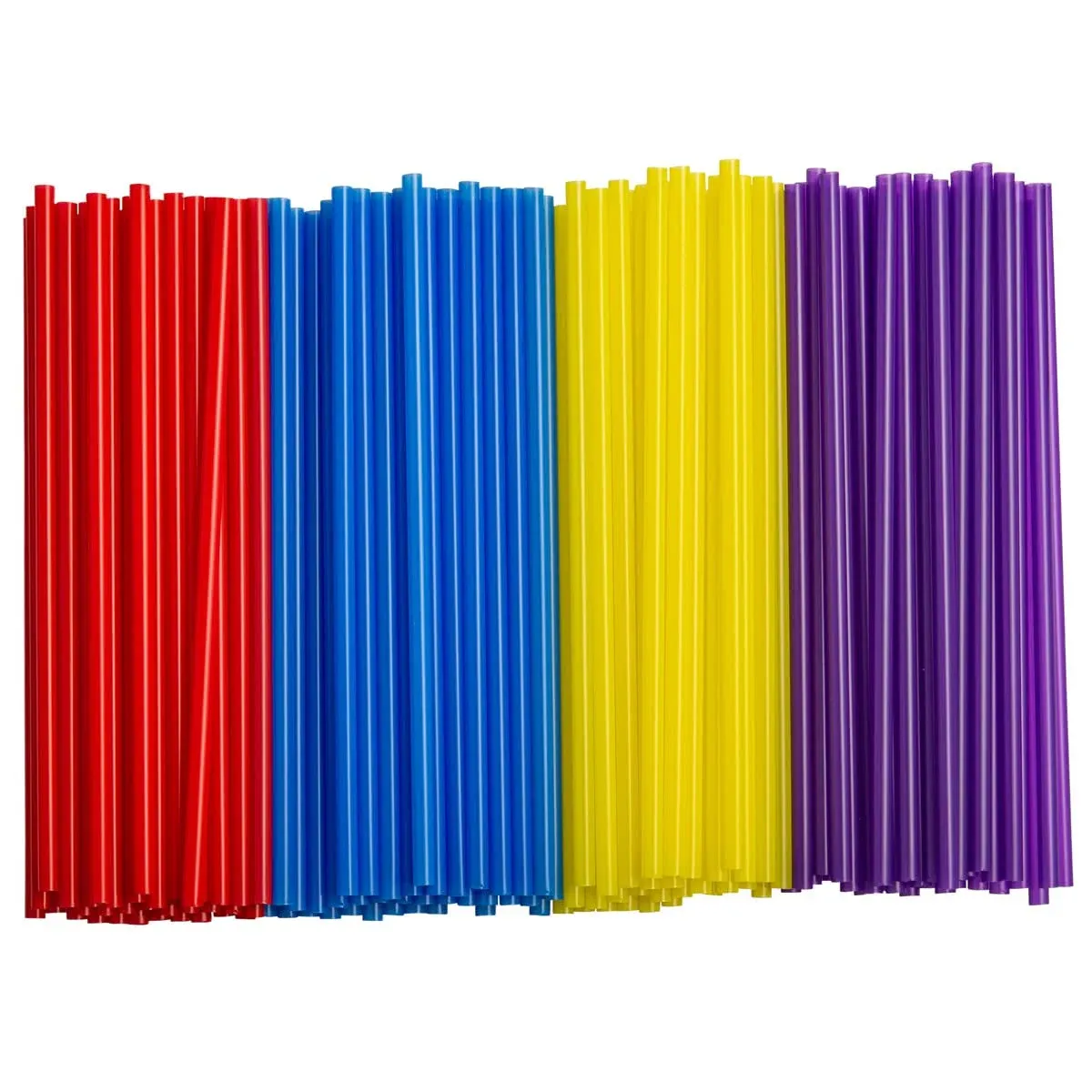 Comfy Package Plastic Straws Disposable Smoothie & Cocktail Straws, 500-Pack ...