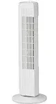 Mainstays 28 inch 3-Speed Oscillating Tower fan, Fz10-19mw, White