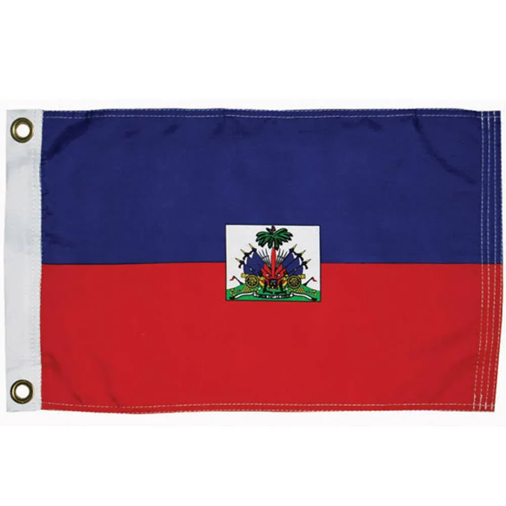 Taylor Made Haiti Civil Courtesy Flag, 12" x 18"