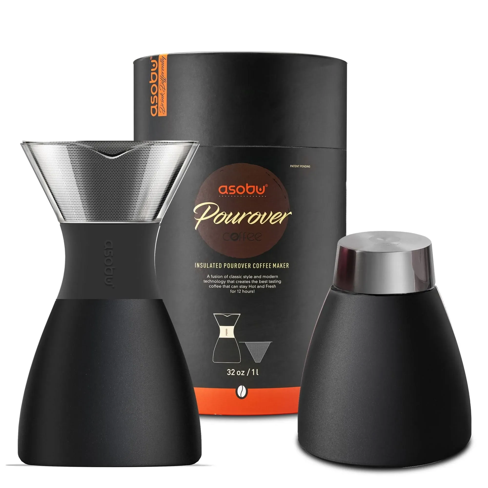 Asobu Pour Over Coffee Maker (Black)