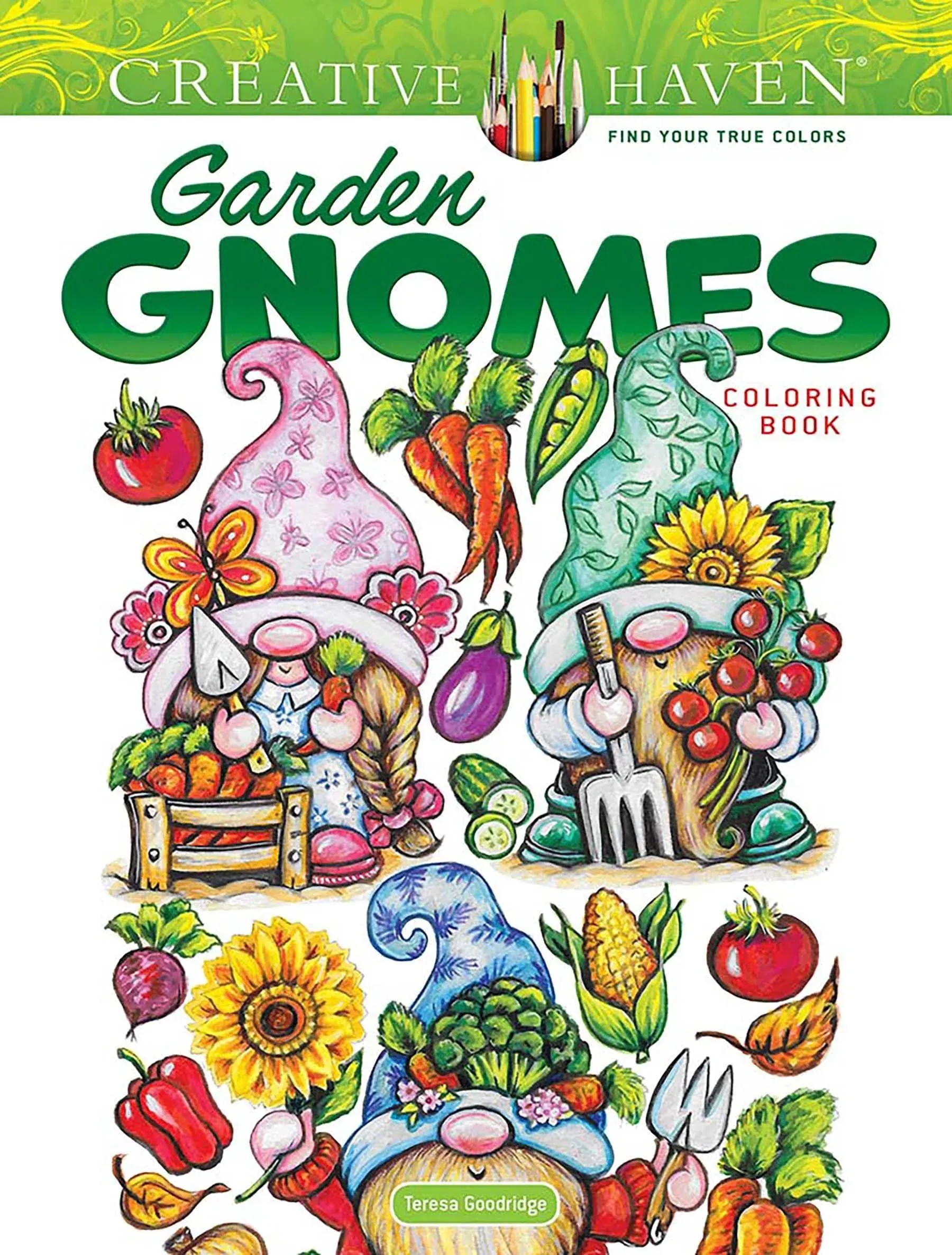 Creative Haven Garden Gnomes Coloring Book [Book]