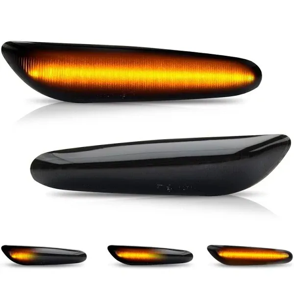 Bestview Sequential LED Side Marker Turn Signal Lights Replacement for BMW E46 ...