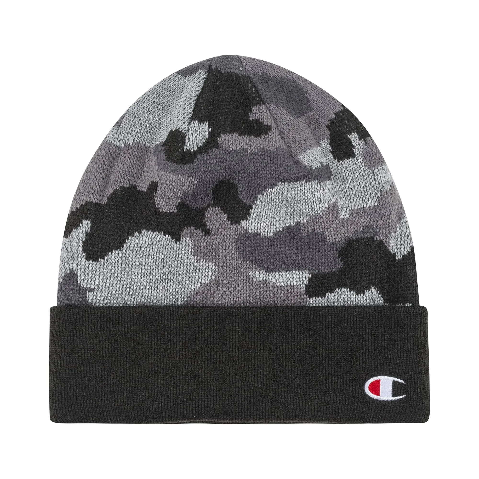 Champion Men's Camo Cuff Beanie - Grey / Black - Size Os