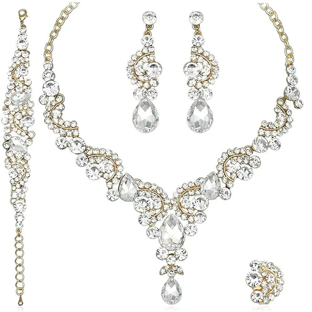 Luxury Crystal Elegant Women Party Jewelry