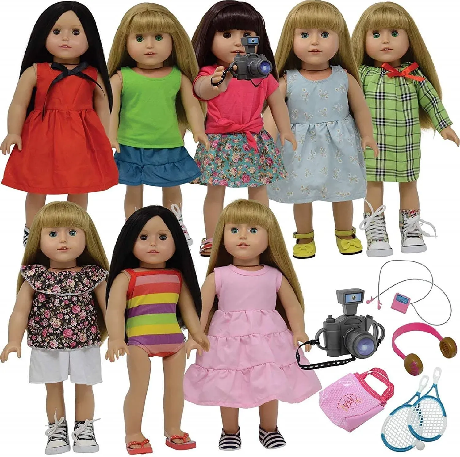 The New York Doll Collection 18 Inch Doll Clothes Dress and Doll Accessories 